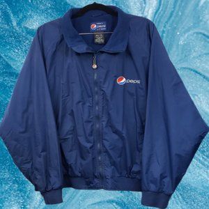 Authentic Embroidered PepsiCo Zip Up Elastic Sleeve & Waist Jacket Pre-owned 2XL